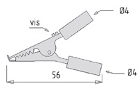 Зажим 5010-N (черный) - внешний вид фото 3 Зажим 5010-N (черный) фотография фото 3