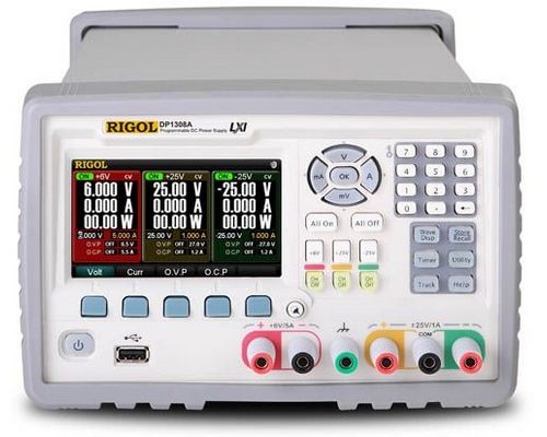 Источник питания DP1308A RIGOL программируемый прецизионный трехканальный источник питания постоянного тока 5А, 80 Вт - внешний вид Источник питания DP1308A RIGOL программируемый прецизионный трехканальный источник питания постоянного тока 5А, 80 Вт фотография