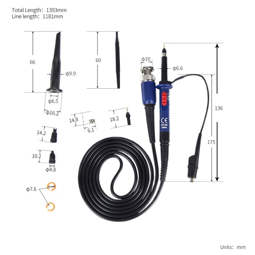 CP2100 Пассивный пробник для осциллографа фотография  фото 2