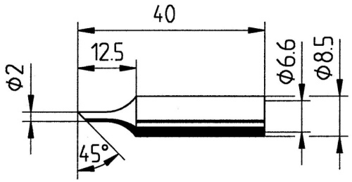 Жало паяльное 832FDLF (0832FDLF) - внешний вид фото 3 Жало паяльное 832FDLF (0832FDLF) фотография фото 3