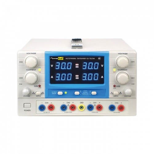 Источник питания ПрофКиП Б5-78/3М источник питания аналоговый (4; 0 В … 30 В х 2; 0 А … 3 А х 2) фотография 