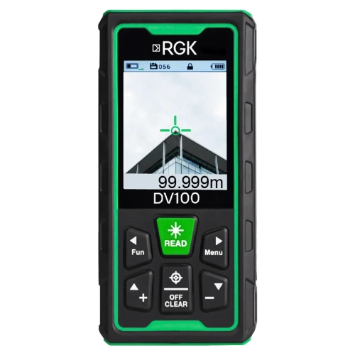 Лазерный дальномер с видоискателем RGK DV100 - внешний вид Лазерный дальномер с видоискателем RGK DV100 фотография
