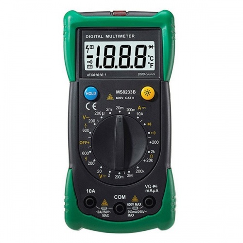 MS8233C Mastech цифровой мультиметр с детектором напряжения фотография 