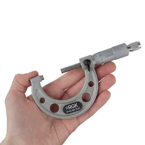 Микрометр RGK MPM-50 с поверкой фотография  фото 3