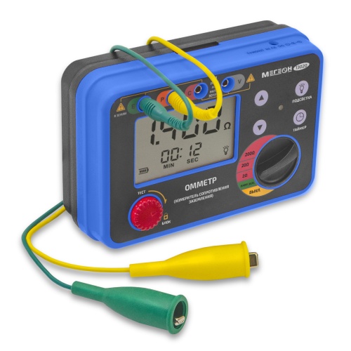 Омметр (измеритель сопротивления заземления) МЕГЕОН 13020 - внешний вид фото 4 Омметр (измеритель сопротивления заземления) МЕГЕОН 13020 фотография фото 4