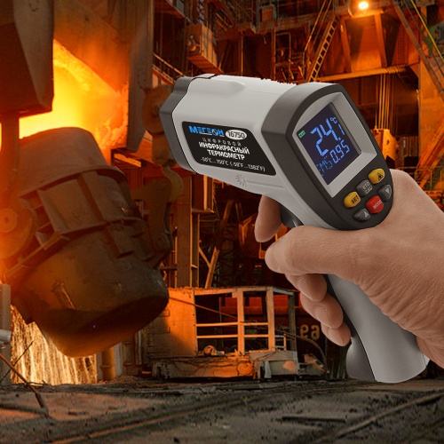 Инфракрасный измеритель температуры с цветным дисплеем МЕГЕОН 16750 - внешний вид фото 11 Инфракрасный измеритель температуры с цветным дисплеем МЕГЕОН 16750 фотография фото 11