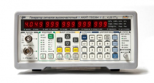 генератор сигналов АКИП-7SG384 - внешний вид генератор сигналов АКИП-7SG384 фотография
