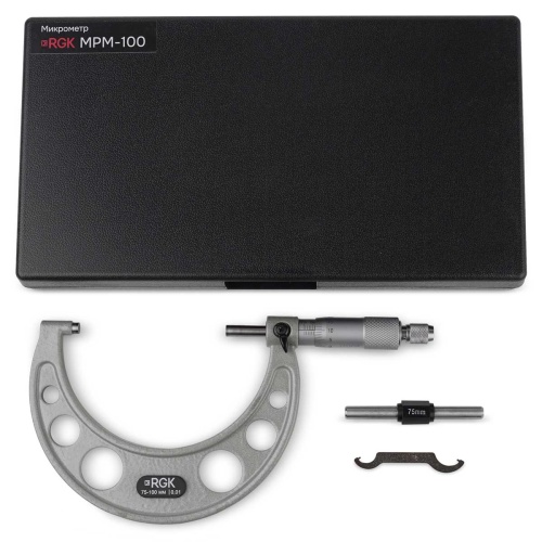 Микрометр RGK MPM-100 с поверкой фотография  фото 5