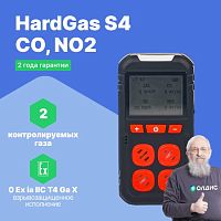 HardGas S4 (CO, NO2) Газоанализатор портативный многоканальный
