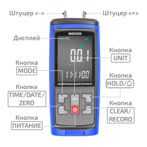 Дифференциальный манометр МЕГЕОН 51004 - внешний вид фото 10 Дифференциальный манометр МЕГЕОН 51004 фотография фото 10