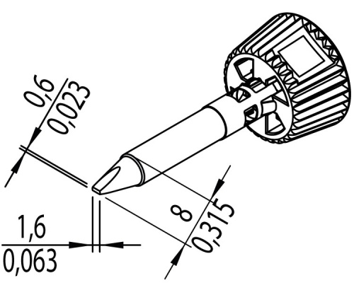 Жало паяльное 0142CDLF16/SB - внешний вид фото 3 Жало паяльное 0142CDLF16/SB фотография фото 3