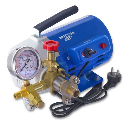 Электрический опрессовочный насос МЕГЕОН 98120 - внешний вид фото 3 Электрический опрессовочный насос МЕГЕОН 98120 фотография фото 3