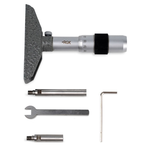 Глубиномер микрометрический RGK GM-75 с калибровкой фотография  фото 4