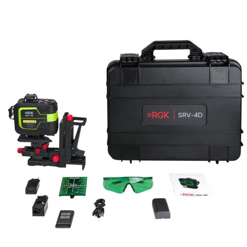 Лазерный уровень RGK SRV-4D с сервоприводом фотография 
