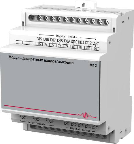 М12 - модуль функций (12DI, 3DO) фотография 