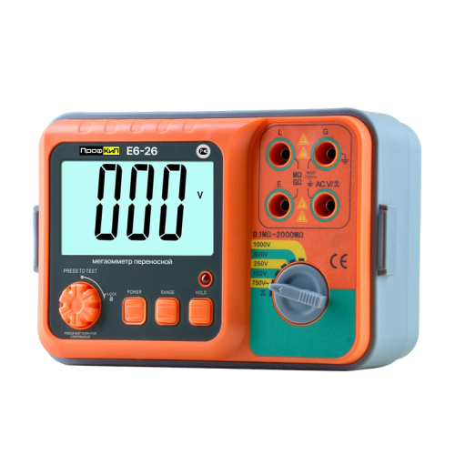 ПрофКиП Е6-26 мегаомметр цифровой (100В ... 1000В) фотография 