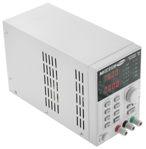 Источник питания Одноканальный программируемый линейный источник питания МЕГЕОН 363010 - внешний вид фото 4 Источник питания Одноканальный программируемый линейный источник питания МЕГЕОН 363010 фотография фото 4