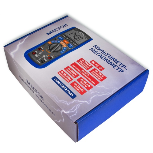 Мультиметр-мегаомметр МЕГЕОН 12060 - внешний вид фото 8 Мультиметр-мегаомметр МЕГЕОН 12060 фотография фото 8