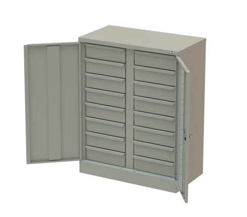 Шкаф для хранения комплектующих AKIP CBH-106-D8-D8 ESD 1060x820x450 - внешний вид фото 2 Шкаф для хранения комплектующих AKIP CBH-106-D8-D8 ESD 1060x820x450 фотография фото 2