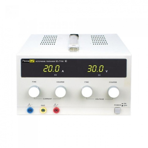 Источник питания ПрофКиП Б5-71М источник питания аналоговый (1; 0 В … 30 В; 0 А … 20 А) - внешний вид Источник питания ПрофКиП Б5-71М источник питания аналоговый (1; 0 В … 30 В; 0 А … 20 А) фотография