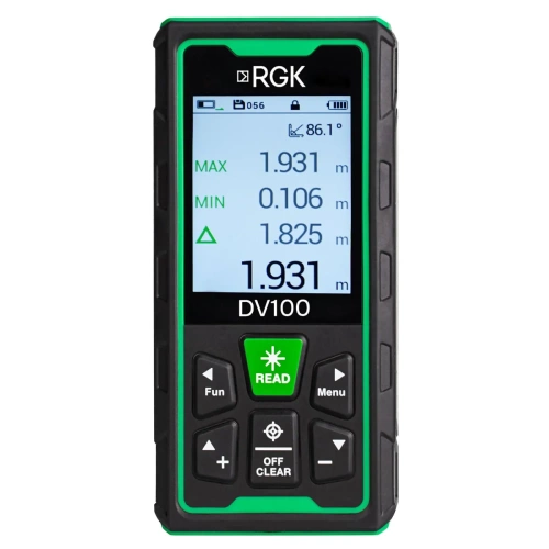 Лазерный дальномер с видоискателем RGK DV100 - внешний вид фото 2 Лазерный дальномер с видоискателем RGK DV100 фотография фото 2