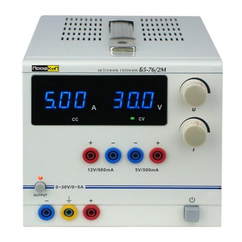 Источник питания ПрофКиП Б5-76/2М источник питания (3; 0 В … 30 В х2; 0 А … 5 А х2) - внешний вид Источник питания ПрофКиП Б5-76/2М источник питания (3; 0 В … 30 В х2; 0 А … 5 А х2) фотография