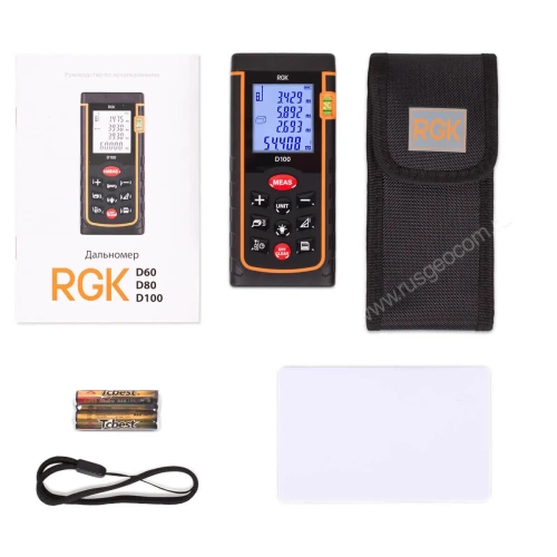 Лазерный дальномер RGK D100 (с поверкой) фотография  фото 9