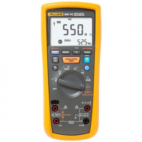 FLUKE 1587 FC Мультиметр-мегаомметр с функцией Fluke Connect - внешний вид FLUKE 1587 FC Мультиметр-мегаомметр с функцией Fluke Connect фотография
