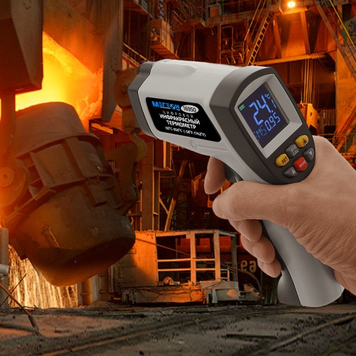 Инфракрасный термометр с цветным дисплеем МЕГЕОН 16950 - внешний вид фото 11 Инфракрасный термометр с цветным дисплеем МЕГЕОН 16950 фотография фото 11
