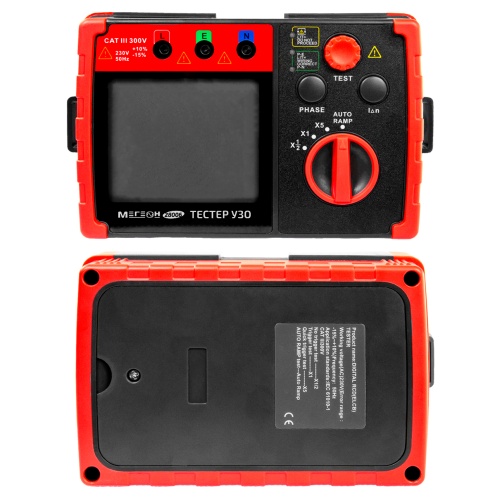 Тестер УЗО МЕГЕОН 28006 - внешний вид фото 6 Тестер УЗО МЕГЕОН 28006 фотография фото 6