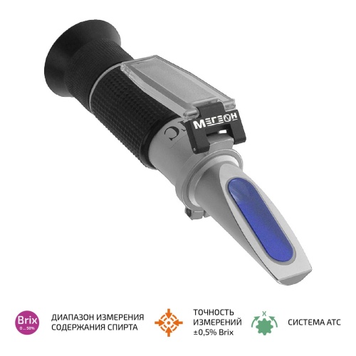 Ручной рефрактометр для определения концентрации сахарозы (Брикс) МЕГЕОН 72004 фотография 