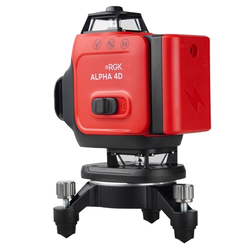 Лазерный уровень RGK ALPHA 4D с калибровкой с зелёным лучом фотография  фото 5