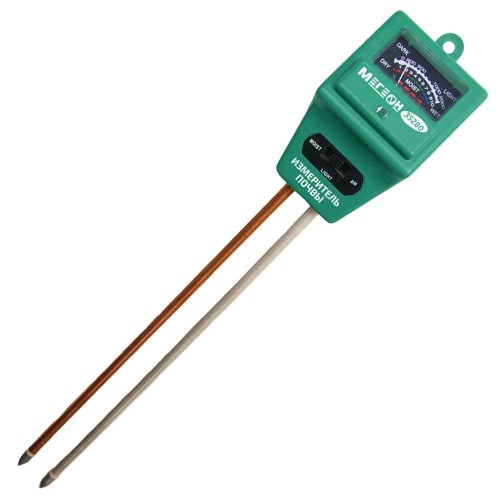 Измеритель почвы 3 в 1 МЕГЕОН 35280 фотография  фото 3