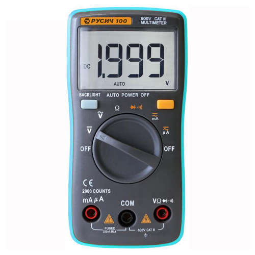 РУСИЧ 100 Цифровой мультиметр с СКЗ фотография 