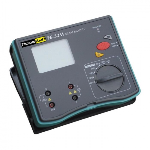 ПрофКиП Е6-32М мегаомметр (100 В … 1000 В) - внешний вид ПрофКиП Е6-32М мегаомметр (100 В … 1000 В) фотография