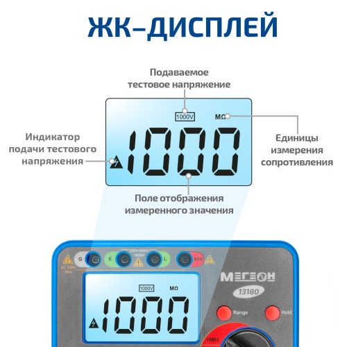 Мегаомметр МЕГЕОН 13180 фотография  фото 6