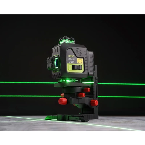 Лазерный уровень RGK PR-4D Green с зеленым лучом фотография  фото 12
