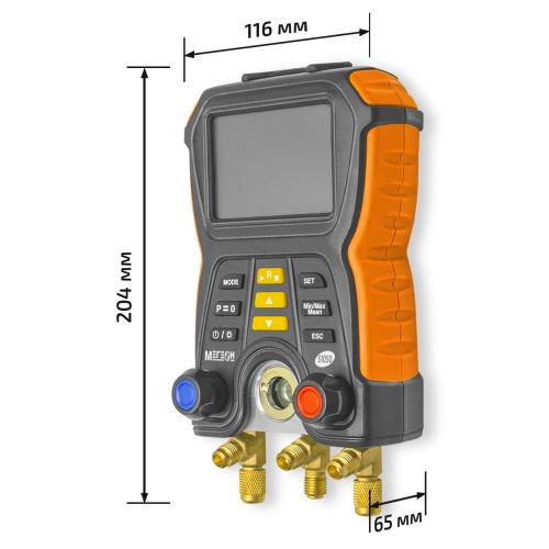 Цифровой манометрический коллектор МЕГЕОН 51050 - внешний вид фото 10 Цифровой манометрический коллектор МЕГЕОН 51050 фотография фото 10