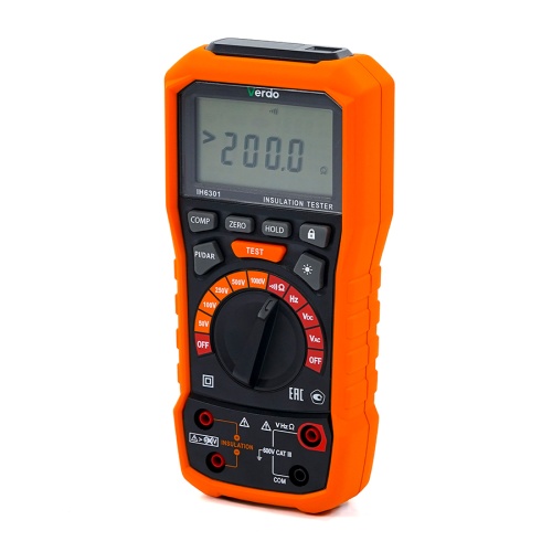 VERDO IH6301 Измеритель сопротивления изоляции (Мегаомметр) до 1000В фотография 