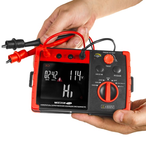 Измеритель сопротивления изоляции (мегаомметр) МЕГЕОН 13170 фотография  фото 11