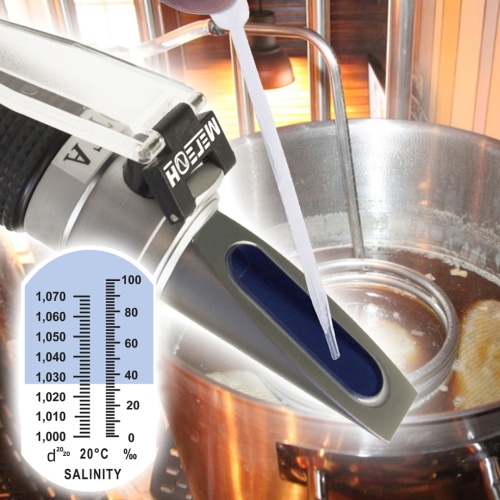 Рефрактометр для измерения концентрации и удельного веса соли МЕГЕОН 72029 фотография  фото 8