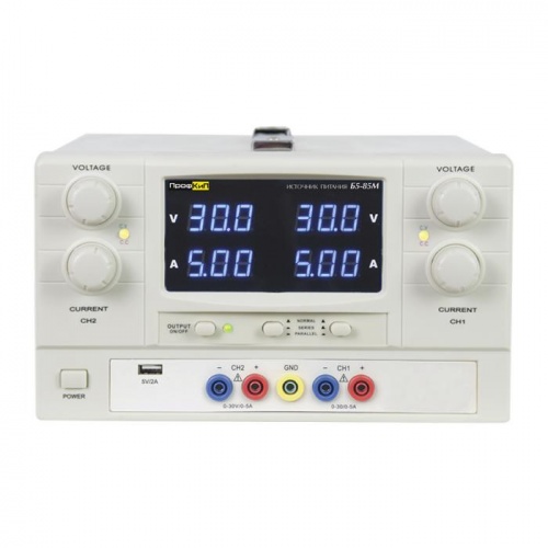 Источник питания ПрофКиП Б5-85М источник питания (2; 0 В … 30 В х2; 0 А … 2 А) - внешний вид Источник питания ПрофКиП Б5-85М источник питания (2; 0 В … 30 В х2; 0 А … 2 А) фотография