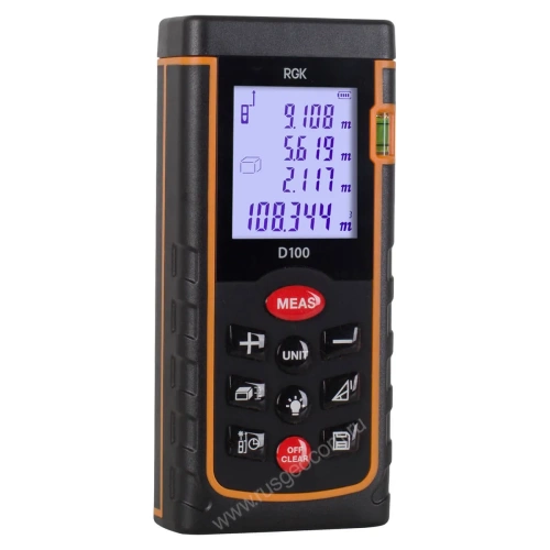 Лазерный дальномер RGK D100 (с поверкой) фотография  фото 2