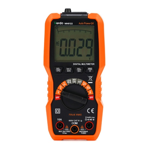 VERDO MH6122 Мультиметр портативный 0,5%, 6000 отсчетов - внешний вид VERDO MH6122 Мультиметр портативный 0,5%, 6000 отсчетов фотография