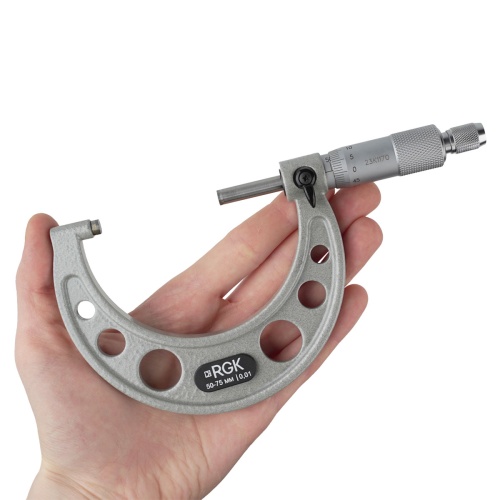 Микрометр RGK MPM-75 с поверкой фотография  фото 3