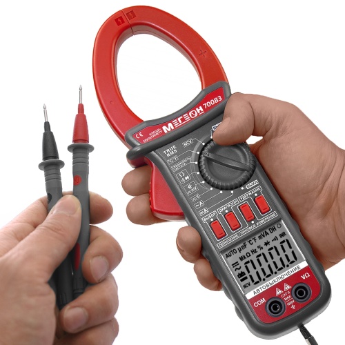 Цифровые токоизмерительные клещи, мультиметр МЕГЕОН 70083 - внешний вид фото 10 Цифровые токоизмерительные клещи, мультиметр МЕГЕОН 70083 фотография фото 10