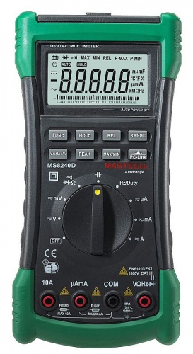 MS8240D Mastech мультиметр с автоматическим выброром диапазона измерений (USB) фотография 