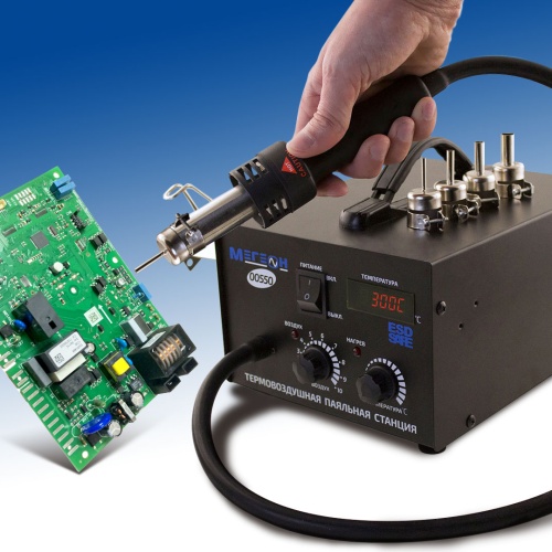 Термовоздушная паяльная станция МЕГЕОН 00550 фотография  фото 11