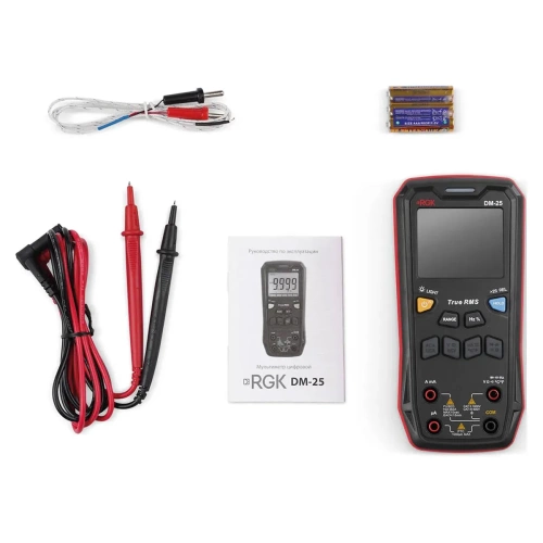 Мультиметр RGK DM-25 с поверкой - внешний вид фото 5 Мультиметр RGK DM-25 с поверкой фотография фото 5