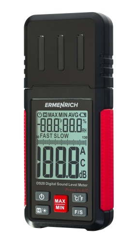 Цифровой шумомер Ermenrich Seek DS20 - внешний вид Цифровой шумомер Ermenrich Seek DS20 фотография